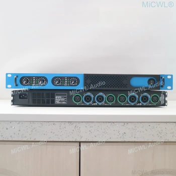 MıCWL D8400 Turuncu Renk 4 Kanal 6400W Dijital Yüksek güç amplifikatörü 4x850 Watt Çıkış AMP Sahne Performansı Ev Karaoke