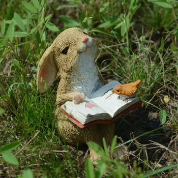 Günlük Koleksiyonu Paskalya Süslemeleri Ev için Sevimli Tavşan Figürleri Minyatür Masa Süsleri Peri Bahçe Şükran Günü