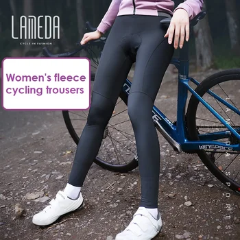 Lameda Kadın bisiklet pantolonları için Kış Bisiklet Sıcak Polar Pantolon Kadın Jersey Sürme Yürüyüş Kış Termal spor pantolonları