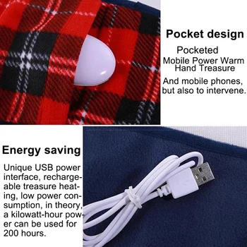 Isıtmalı battaniye USB Şarj Edilebilir Elektrikli ısıtma sıcak Yumuşak Battaniye Kneepad Yatak Termostatı Cepli ısıtma ürünleri