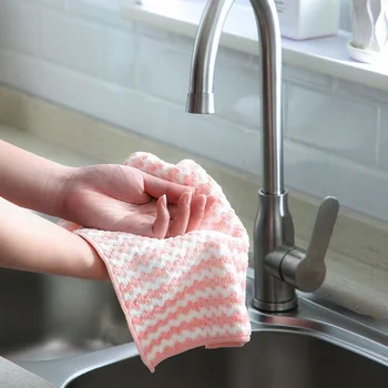 2 adet Temizlik Bezi mutfak havlusu Güçlü Su Emme Yağsız Mikrofiber Çabuk kuruyan Bulaşık Bezi Mutfak Bez bulaşık havluları