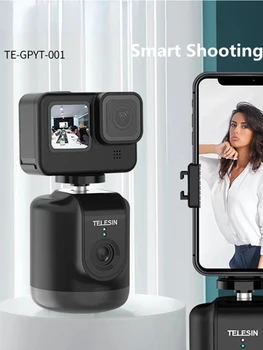 Akıllı Çekim Gimbal 360 ° Rotasyon Otomatik Nesne İzleme GoPro 10 Insta360 DJI Eylem 2 Smartphone Kamera Sabitleyici