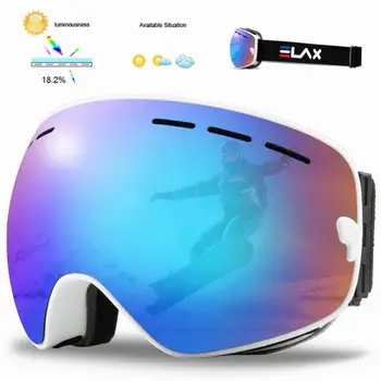 Kış Kayak gözlüğü Erkekler Snowboard Gözlük Kadın Kış Açık Kar Güneş Gözlüğü UV400 Çift Katmanlar Lens, Anti-Sis Kayak Gözlük