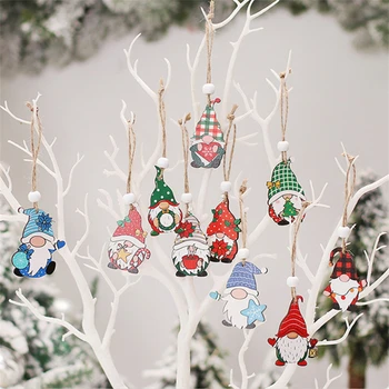 Yeni Yılınız Kutlu Olsun 2023 Noel Ahşap Kolye Noel Süslemeleri Ev için Noel Süs Noel ağaç dekor Navidad 2022 Hediye