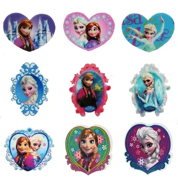 Disney Prenses Elsa 50 adet / grup Düzlemsel Reçine Flatback Zanaat Malzemeleri Cabochon Karalama Defteri DIY Saç Yay Çantası Malzeme Akrilik