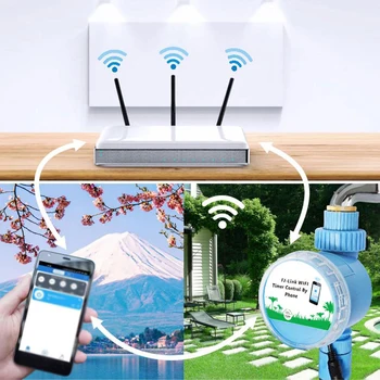 EWeLink Akıllı Sulama Zamanlayıcı WiFi Otomatik Sulama Yağmurlama Sistemi Akıllı Bahçe Sulama Denetleyicisi APP Uzaktan Zamanlayıcı
