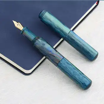 Reçine Çeşme Kalem F Nib 0.38 0.5 mm nibs İridyum EF Taşınabilir Seyahat Mürekkep Kalem Majohn Mini Palm Kısa Ofis Hediyeler Yazılı