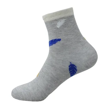 Marka Moda Seti/3 Çift Zarif Vintage Gri Bej Şerit İş Erkek Çorap Deri Ayakkabı Erkek Mutlu Amerikan Eski Çocuklar