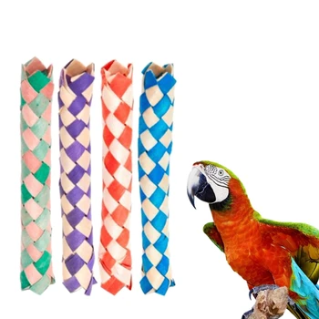 24 Paket Kuş Çiğneme Oyuncakları Papağan Parçalayıcı Oyuncak DIY Toplama Oyuncaklar Kuşlar Papağan Kafesi Parçalayıcı Oyuncaklar Conures