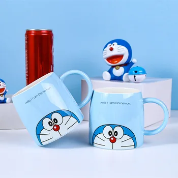 Seramik Bardak 480 ML Yaratıcı Karikatür Kupalar Kahve Süt Suyu su bardakları Doraemon
