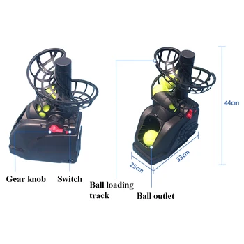 Tenis Topu Makinesi Tenis Servis Makinesi Hafif Tenis Atma Makinesi Fişi / Piller 30 Topları