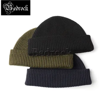 RT vintage saat kap ikinci Dünya Savaşı donanma soğuk şapka erkek kış yün örme şapka yün şapka kavun deri şapka