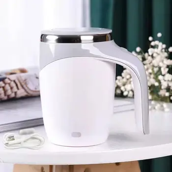 Otomatik Kendini Karıştıran Manyetik Kupa Paslanmaz Çelik Sıcaklık Farkı Kahve Karıştırma Fincan Blender Akıllı Mikser Canecas