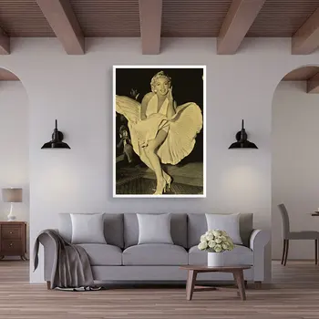 Marilyn Monroe Posteri Film Yıldızı Aktör Sanat Resimleri Duvar Baskılar Tuval Boyama Duvar Modern Ev Oturma Odası Dekorasyon Hediyeler