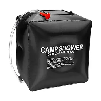 40L kamp duş torbası güneş enerjisi ısıtmalı taşınabilir katlanır açık banyo çantası seyahat yürüyüş tırmanma PVC su torbası