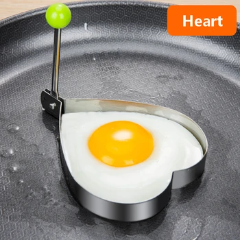 Pişirme Aksesuarları Paslanmaz Çelik Kızarmış Yumurta Şekillendirici Pişirme Araçları Yumurta Kalıp Omlet Kızartma Yumurta Gözleme Kalıp Kek Kalıbı