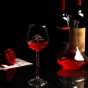 Yaratıcı yunus kırmızı şarap kadehi denizyıldızı denizatı bira bardağı şeffaf cam kırmızı şarap şişesi şarap bardağı bar sayacı ev restoran