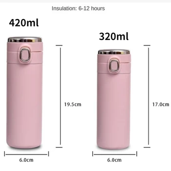 Xiaomi 320/420ml Paslanmaz Çelik termos şişe Akıllı LED Sıcaklık Göstergesi sızdırmaz vakumlu termal bardak Kupa termos kupa