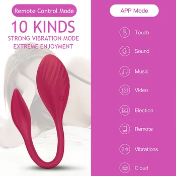 App Bluetooth Yumurta Vibratör Kadınlar için Seks Oyuncakları Kablosuz Uzaktan Kumanda Vibratör Aşınma Titreşimli Külot Oyuncak Çift için Seks Shop
