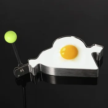 10 Stil Bebek Yardımcı Gıda Kalınlaşmış Paslanmaz Çelik Omlet Makinesi Kalp Kızarmış Yumurta Modeli Yaratıcı Omlet Kalıp Pişirme Malzemeleri