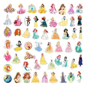 10/30/50/100 adet Disney Mix Sevimli Prenses Çıkartmalar Karikatür Çıkartması Karalama Defteri Dizüstü Bagaj Günlüğü dekorasyon çıkartması Kız Çocuk için