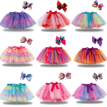 Kız Tutu Etek Yeni yaz Çocuk Giysileri Prenses kabarık tül kız çocuk etekleri Güzel Balo Çocuk Giyim Bebek Giysileri