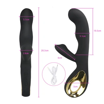 USB Şarj 10 Hız G Spot Vibratör Yapay Penis Seks oyuncak Vibratör Vajinal Klitoral Masaj Kadın mastürbasyon için seks oyuncakları Kadınlar için