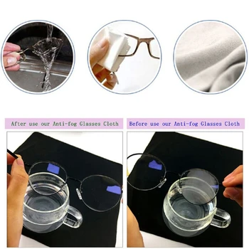 50Pcs Yeniden AntiFog Mendil Bardak Önceden Islatılmış Antifog Lens Bez Isıtıcısını Gözlük Gözlük Sisleme Önlemek Sil