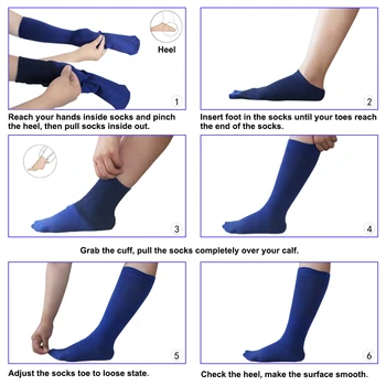 RANDY GÜNEŞ varis çorabı 10-20mmHg Diz Yüksek Ödem Varisli Damarlar Gebelik Seyahat Atlet Koşu spor çorabı 2 Çift
