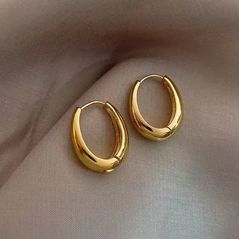 2022 Sıcak Satış Moda Metal Damla Küpe Kadın İçin Vintage Hoop Küpe Trend Klasik Parti Düğün Kolye Takı Hediye