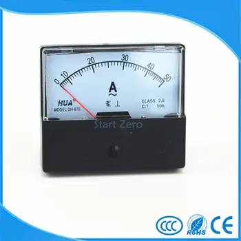 AC 0-50A Analog Panel Metre Ampermetre Ölçer DH-670