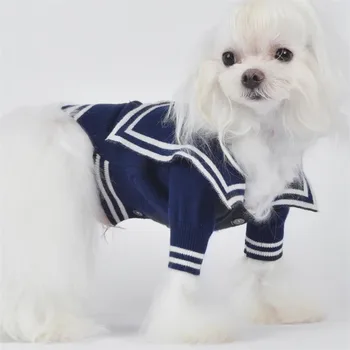 Köpek Hırka Kazak Ceket Kış Kedi Köpek Küçük Köpek Giysileri Örgü Giyim Chihuahua Yorkies Pomeranian malta Kaniş Giyim S