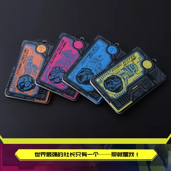 Japonya Anime Kamen Rider E n e n e n e n e n e n e n e Bir 01 Yükselen Hazne Akrilik Cosplay Öğrenci Kartı Durumda Kart Tutucu çanta anahtarlığı erkek Kolye Hediyeler