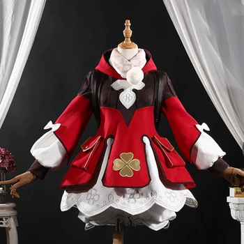 Anime Oyunu Genshin Darbe Klee Kıvılcım Şövalye Sevimli Üniforma Oyunculuk Kıyafet Elbise Cosplay Kostüm Cadılar Bayramı Ücretsiz Kargo 2022