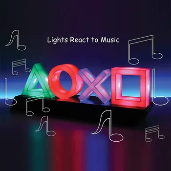 2021 Yeni Yedek Oyun Simgesi Lambası Ses Kontrol Işığı PS4 Playstation Oyuncu Oyun Aksesuarları