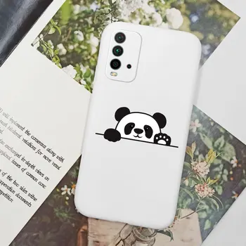 Sevimli Panda Durumda Xiaomi Redmi İçin Not 10 9 8 7 Pro S 10S 9S 8T 9T 10X K20 Redmi 8A 9C 9A Redmi 10 Kılıf Kapak Silikon TPU Karikatür