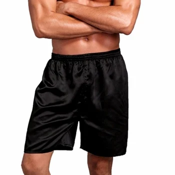 Erkek yüzme şortu Öykünme İpek Boxer Yaz Çabuk Kuruyan Kısa Külot Pantolon Yaz Rahat İç Çamaşırı Gecelik Pijama