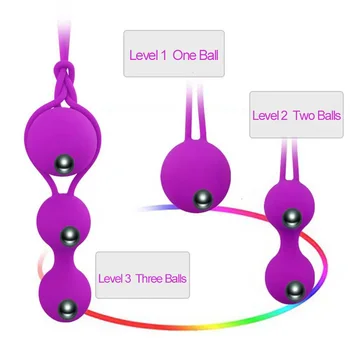 Güvenlik Silikon Vajina Topları Kadın Seks Oyuncakları Kegel Topları Ben Bebek Topları Vajinal Sıkma Egzersiz Vibratörler Flört Seks Oyuncakları