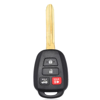 KEYECU 314.3 MHz H Çip FCC ID: GQ4-52T Yedek 3/4 düğmeli uzak anahtar Fob TOY43 Toyota Rav4 Highlander