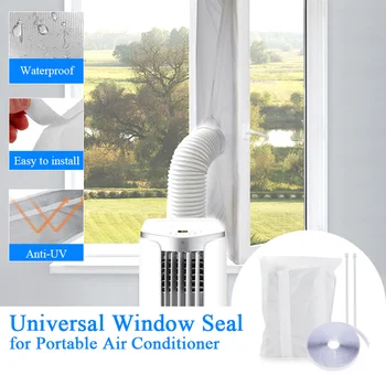 Evrensel Hava Kilidi Pencere Contası Bez Plaka 3 4 5m Sıcak Airs Durdurma Klima Çıkış Penceresi Sızdırmazlık Kiti Mobil Klima için