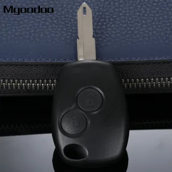 Mgoodoo 2 Düğmeler Araba Anahtarı Kabuk Uzaktan Fob Kapak renault kılıfı Clio DACİA Logan Sandero Kesilmemiş Bıçak Araba Anahtarı Değiştirme