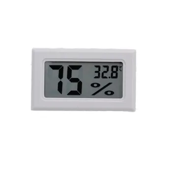 Yeni Mini Termometre Nem Test Higrometre Sıcaklık Ölçer Sıcaklık Ölçer 21 % kapalı