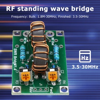 1.8 M-30 MHz/3.5-30 MHz RF SWR Ayakta Dalga Oranı Köprü Radyo Frekansı Yansıtıcı Modülü RF Ağ DIY Kurulu Kiti Aksesuarı