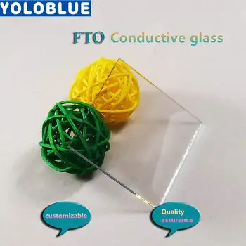 20 adet FTO iletken cam 14 ohm 50*50*2.2 mm (FTO) Kaplamalı Cam