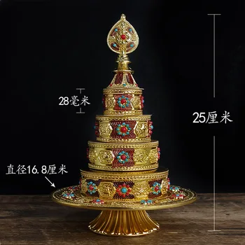 Tibet Süsler Odası Dekor Feng Shui Ev Dekorasyon Aksesuarları Zen Bahçe Metal Zanaat Heykelcik Manza
