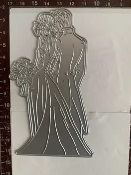 Temizle Düğün düğün Metal Kesme Ölür Pullar DIY Scrapbooking Fotoğraf Albümü Dekoratif Kabartma Kağıt Kartı El Sanatları Kalıp Kesim