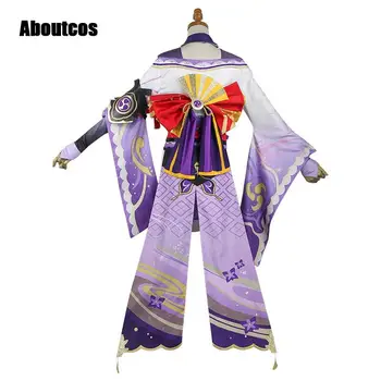 Oyun Genshin Raiden Shogun Etki Cosplay Kostüm Raiden Shogun Cosplay Kostüm Seksi Kadın Üniforma Tam Set Elbise Baal Aboutcos