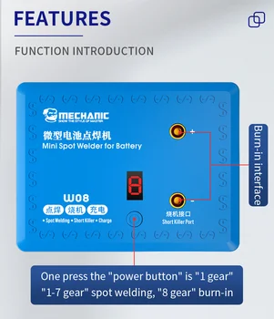 MEKANİK Mini Nokta Kaynak Makinesi İçin cep telefonu batarya Paketi Kaynak Araçları Taşınabilir nokta kaynak makinesi Kalem Nikel Plaka