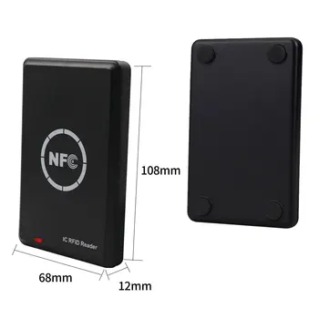 NFC kart okuyucu Yazar 13.56 Mhz IC Mifare Kart Teksir Fotokopi RFID Endüktif Kart Entegre Kopya kart okuyucu Yazılım ile