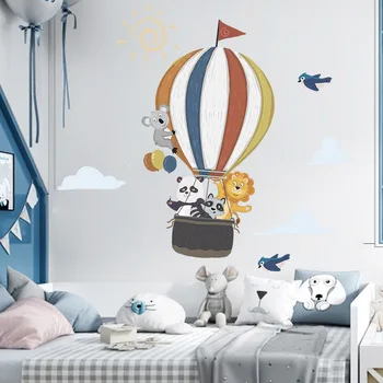 Sıcak hava balonu Duvar Sticker Çocuk odaları için Yatak Odası duvar Dekoru Vinil Duvar Çıkartmaları Sanat Duvar Resimleri Ev Dekorasyon Duvar Kağıtları Posterler